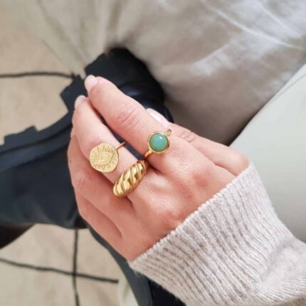 Anillo stone green - Colette - Imagen 2