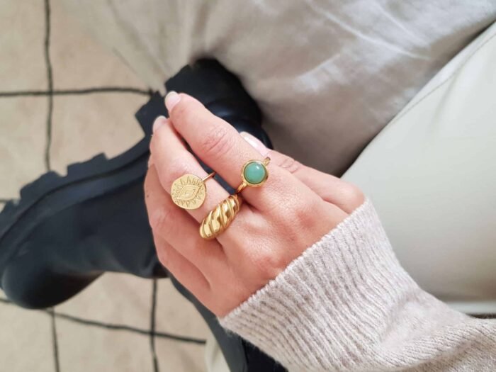 Anillo stone green - Colette - Imagen 2