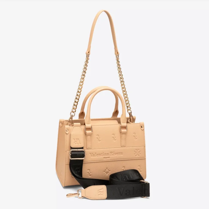 Bolso Carlotta Beige Camel - Mini tote bag - Valentina Rivera - Imagen 4