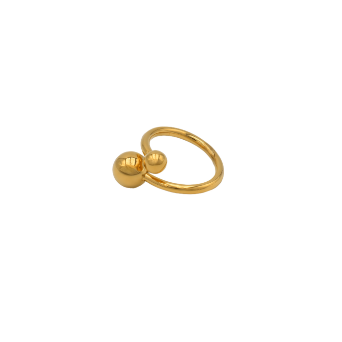 Anillo Andrea chapado en Oro amarillo - Imagen 3
