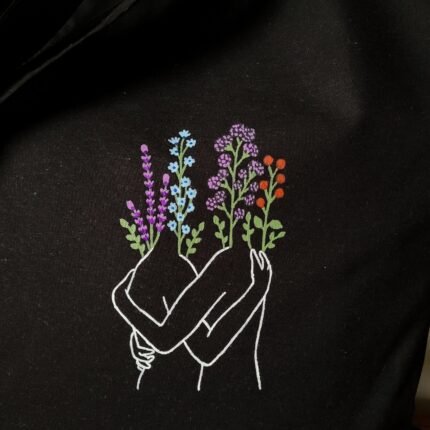 Tote Bag Negra Abrazo De Amor - Limeteart - Imagen 10