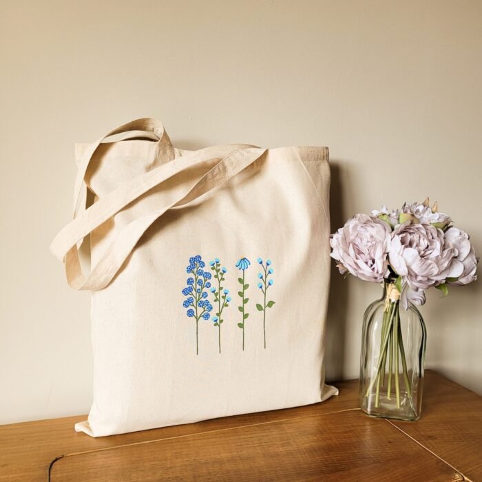 Tote Bag De Flores Silvestres - Limeteart - Imagen 1