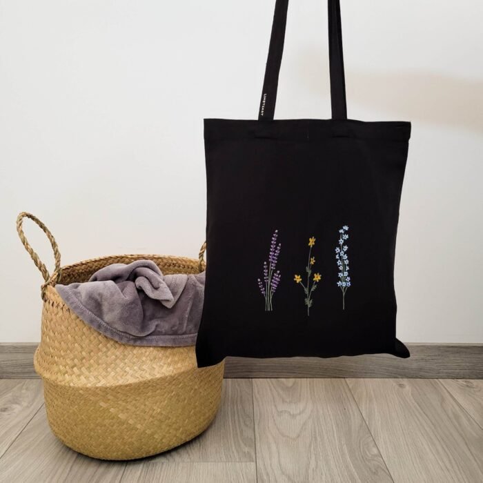 Tote Bag Minimalista De Flores - Limeteart - Imagen 1