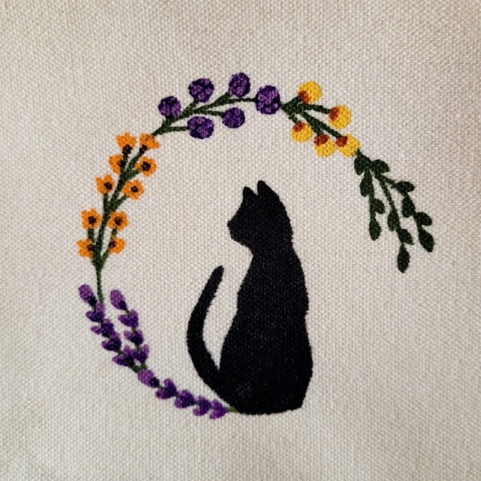 Estuche Gato Con Flores - Limeteart - Imagen 6