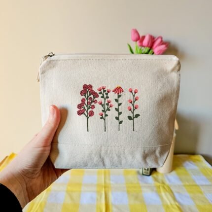 Bolsa De Maquillaje Floral - Limeteart - Imagen 9