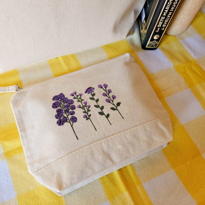 Bolsa De Maquillaje Floral - Limeteart - Imagen 5