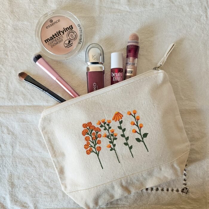 Bolsa De Maquillaje Floral - Limeteart - Imagen 7