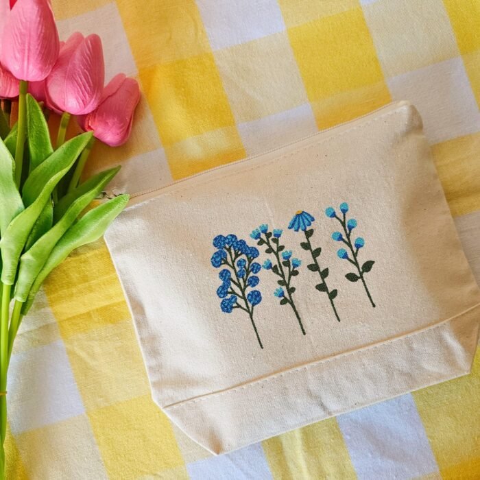 Bolsa De Maquillaje Floral - Limeteart - Imagen 8