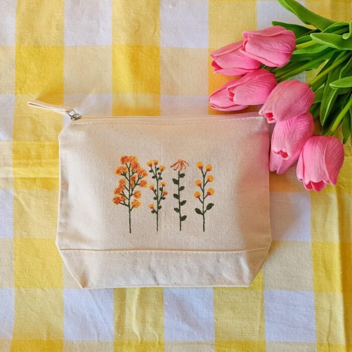 Bolsa De Maquillaje Floral - Limeteart - Imagen 10