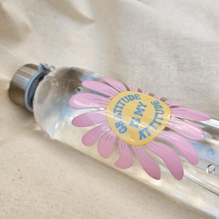 Botella Aesthetic "Grattitude Is My Attitude" - Limeteart - Imagen 5