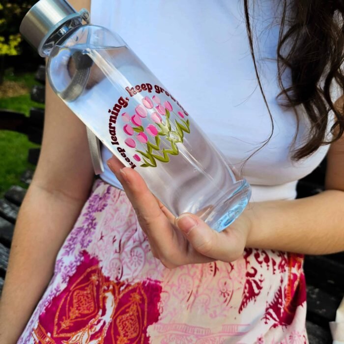 Botella Bonita "Keep Learning, Keep Growing" - Limeteart - Imagen 10