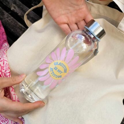 Botella Aesthetic "Grattitude Is My Attitude" - Limeteart - Imagen 6