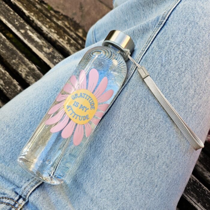 Botella Aesthetic "Grattitude Is My Attitude" - Limeteart - Imagen 3
