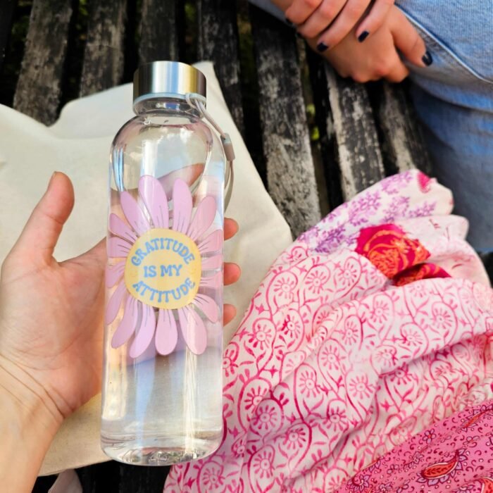 Botella Aesthetic "Grattitude Is My Attitude" - Limeteart - Imagen 9