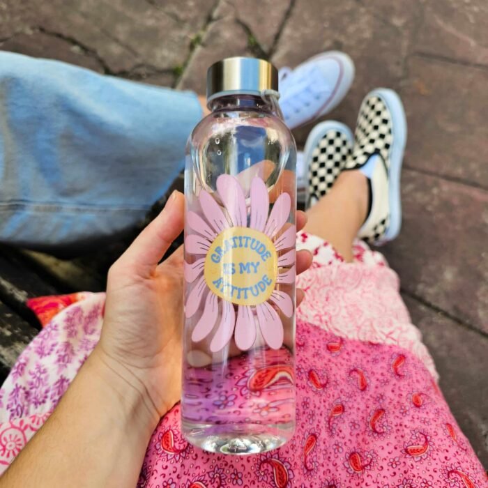 Botella Aesthetic "Grattitude Is My Attitude" - Limeteart - Imagen 10