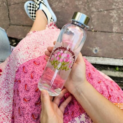 Botella Bonita "Keep Learning, Keep Growing" - Limeteart - Imagen 5