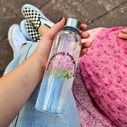 Botella Bonita "Keep Learning, Keep Growing" - Limeteart - Imagen 7