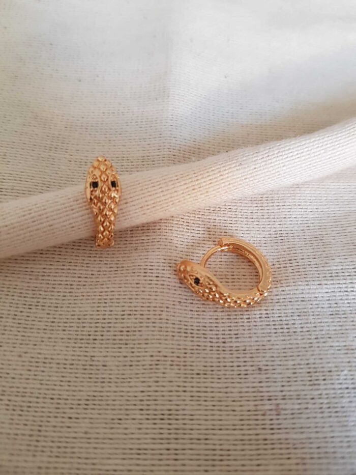 Aritos serpiente gold - Colette - Imagen 1