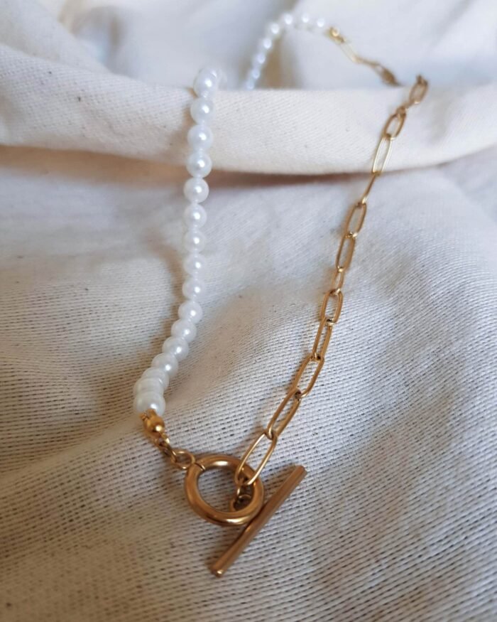 Collar lock perlas - Colette - Imagen 1