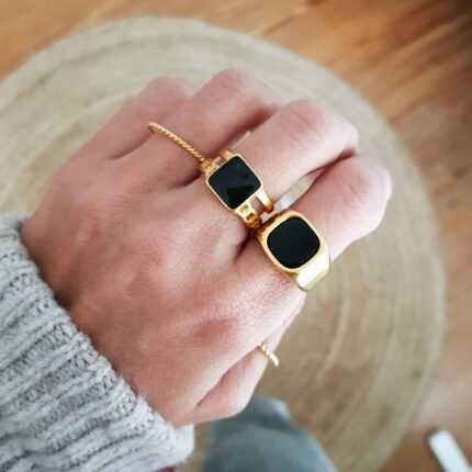 Anillo Onix chain - Colette - Imagen 2