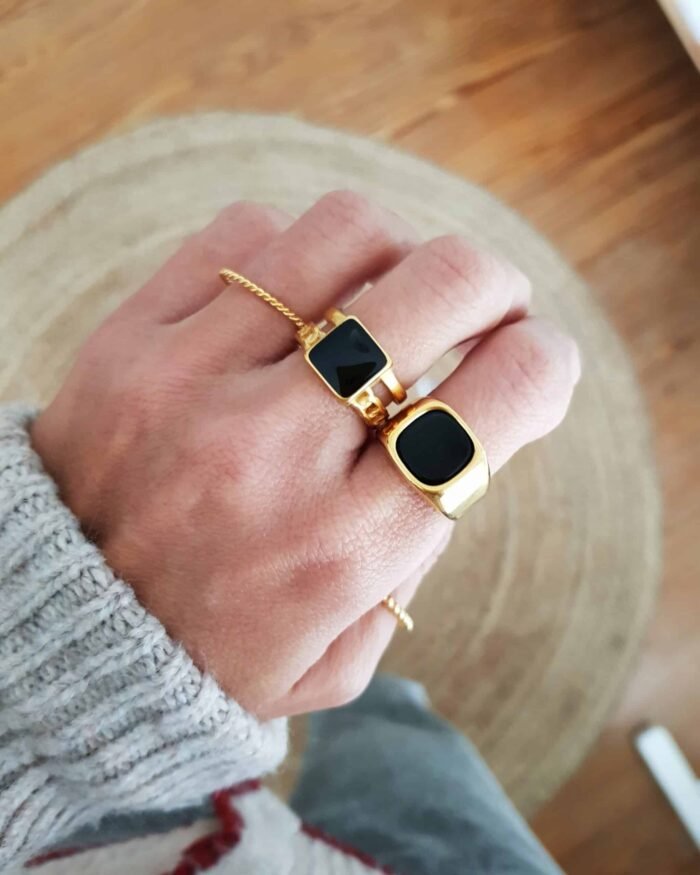 Anillo Onix chain - Colette - Imagen 2