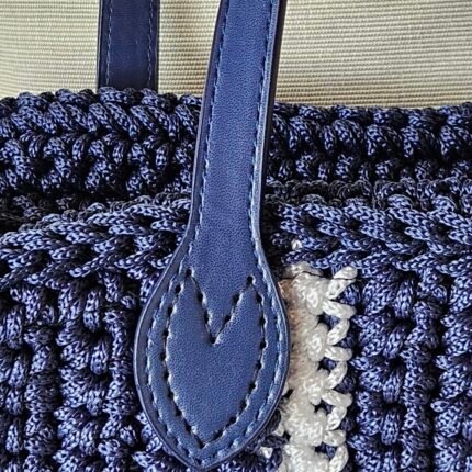 Bolso Enya azul marino/blanco - Unik - Imagen 2