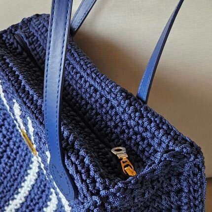 Bolso Enya azul marino/blanco - Unik - Imagen 3
