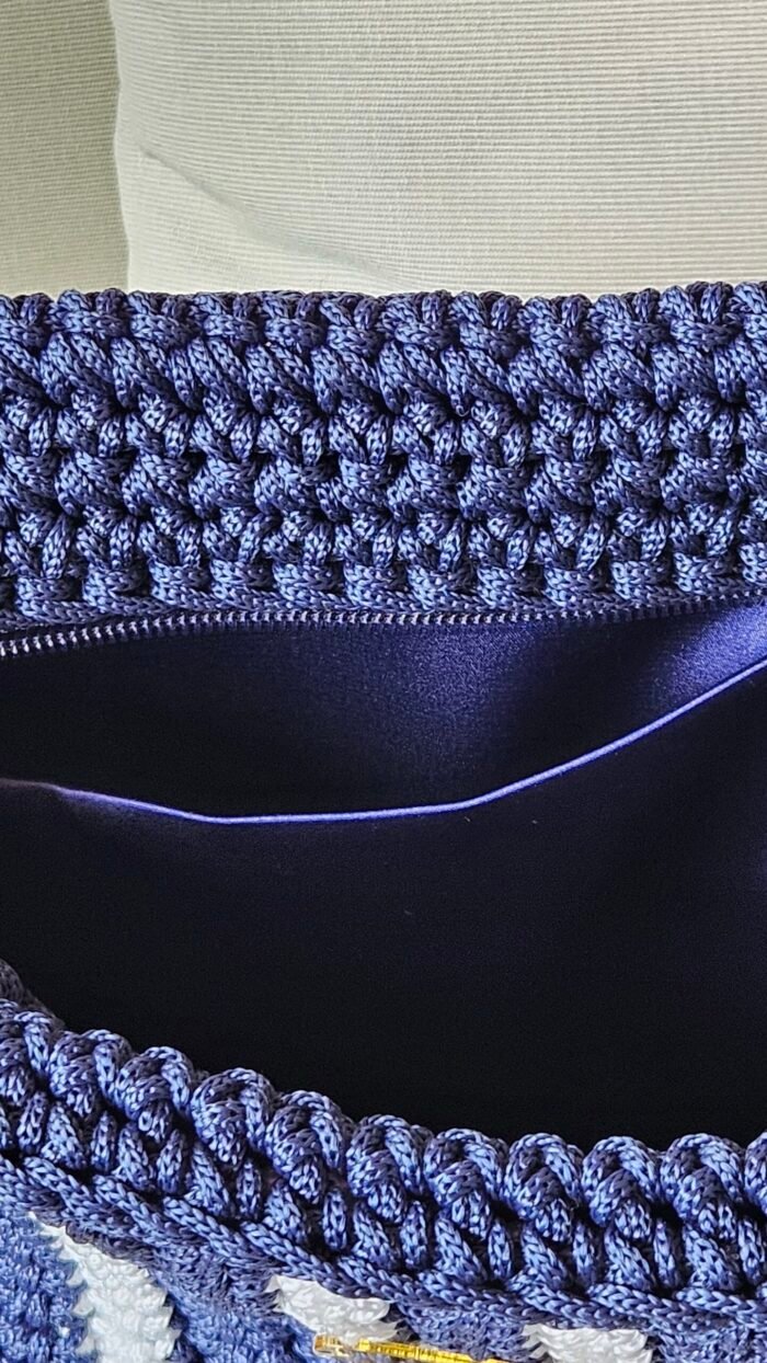 Bolso Enya azul marino/blanco - Unik - Imagen 4