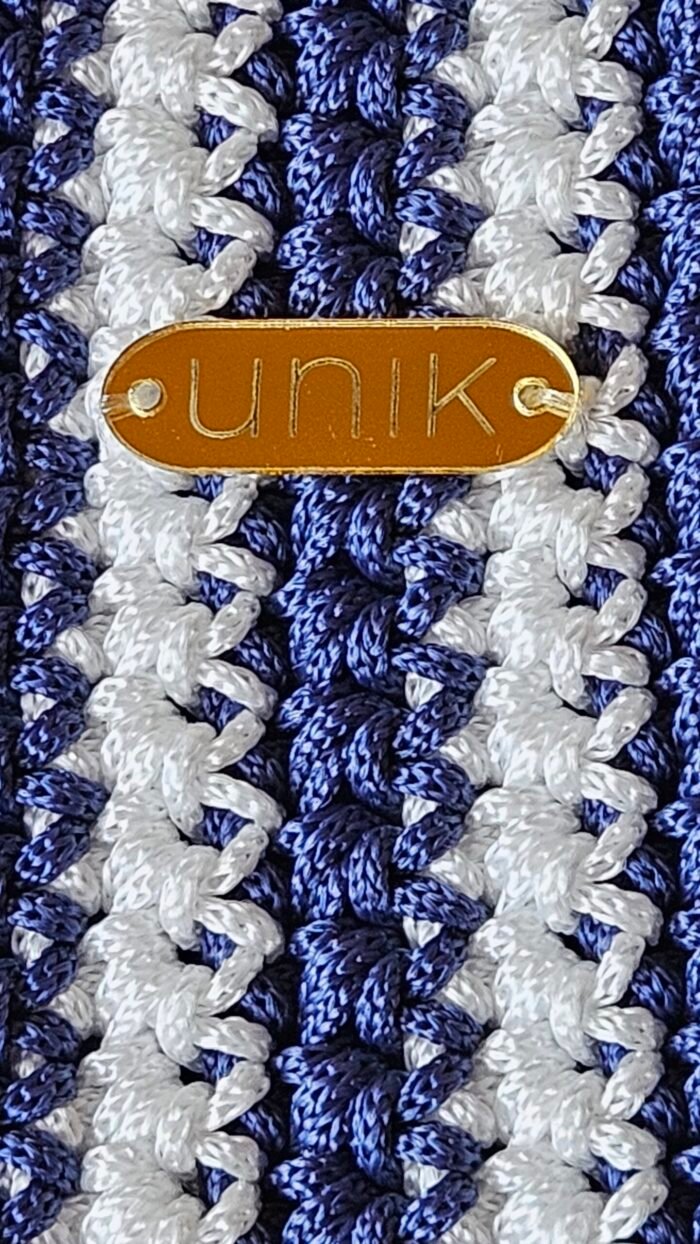 Bolso Enya azul marino/blanco - Unik - Imagen 5