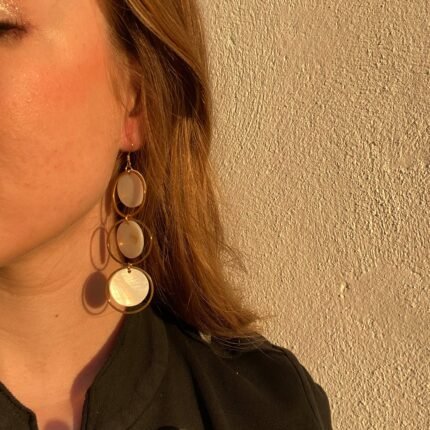 Pendientes largos aros - ThingsByEme - Imagen 3